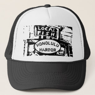 FISH HONOLULU HARBOR TRUCKER HAT