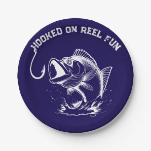 Fish-Hooked on Reel Fun Paper Plate