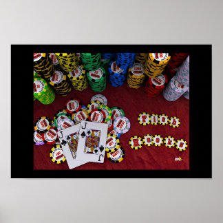 Fish Hooks - Big Slick Poker Poster