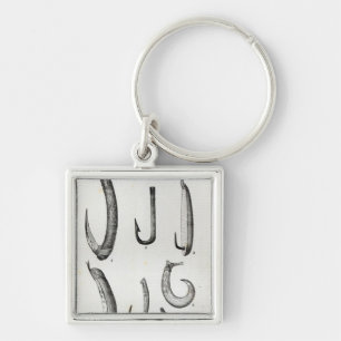 Fish-hooks of Prehistoric and Uncivilised Key Ring
