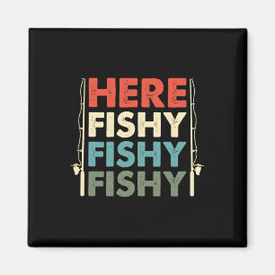 Fish Hunting Fishing Fishrod Fisherman Magnet