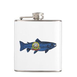 Fish Idaho Trout Hip Flask