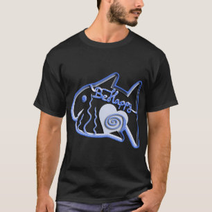 Fish Illustration blue T-Shirt
