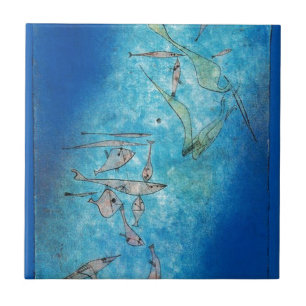 Fish Image - Paul Klee Ceramic Tile