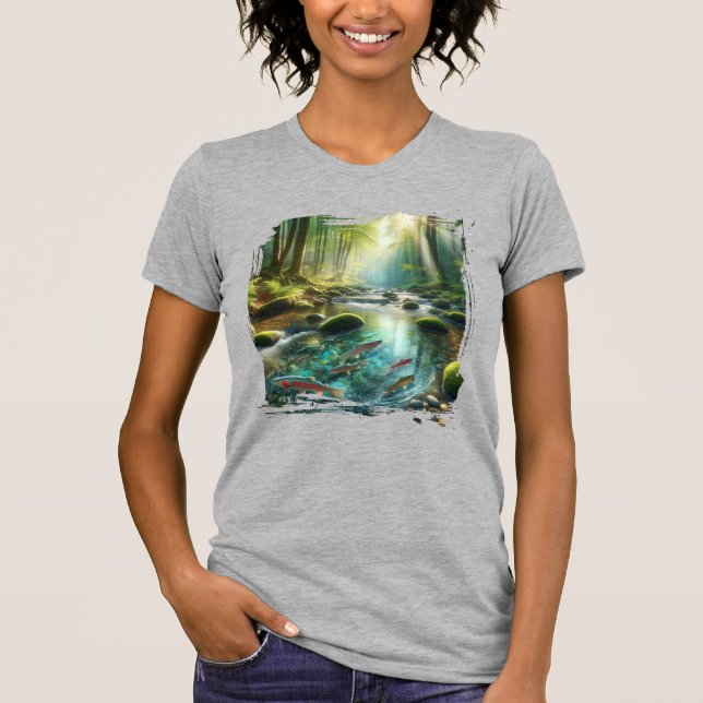 Fish In A Brook T-Shirt (Front)