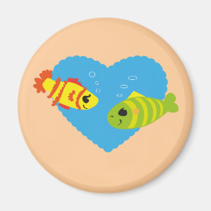 Fish in Love Magnet