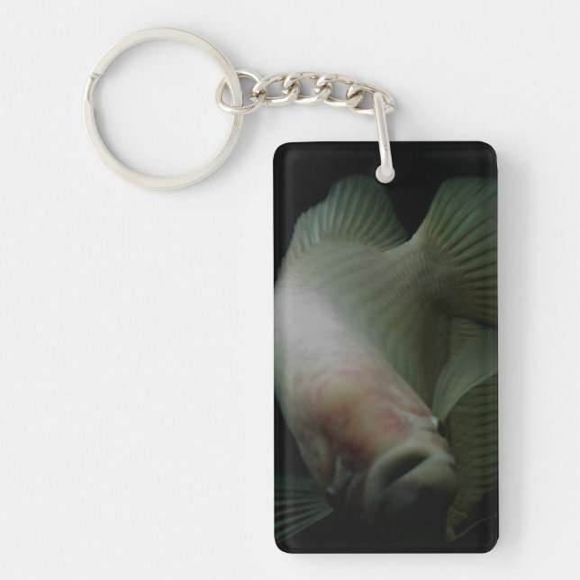 Fish in Tank Portrait  Key Ring (Front)