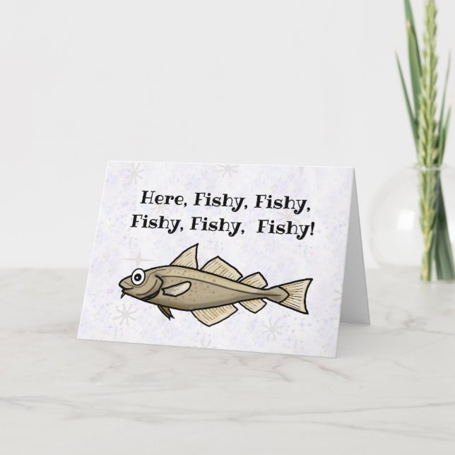 Fish In The Sea Romantic Love Greeting Card (Front)
