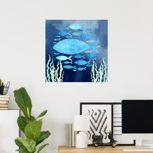 Fish In The Sea Stretched Canvas Print