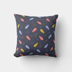 Fish in three colours Underwater Sea Fun Cushion