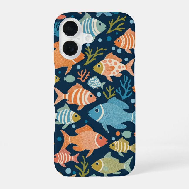 Fish iPhone 16 Case (Back)