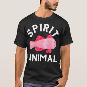 Fish Is My Spirit Animal Funny Minimalist Fishing T-Shirt
