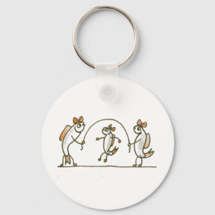 Fish Jumping Rope Key Ring