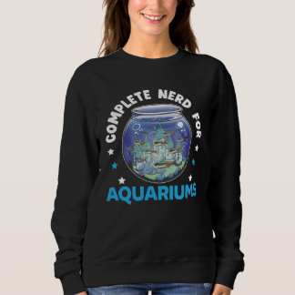 Fish Keeper Aquarium Junkie Aquarist Saltwater Tan Sweatshirt