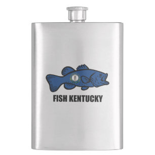 Fish Kentucky Hip Flask