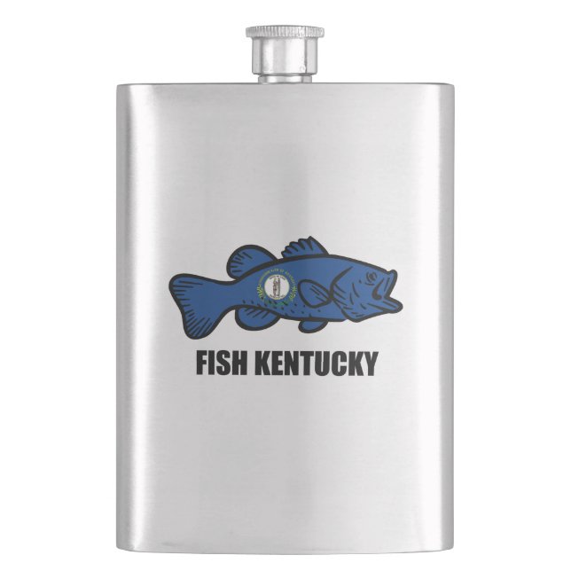 Fish Kentucky Hip Flask (Front)