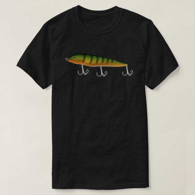 Fish lure with hooks T-Shirt (Design Front)