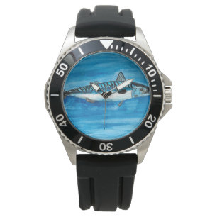 Fish Mackerel Ocean Fly Fishing Fisherman Classic Watch