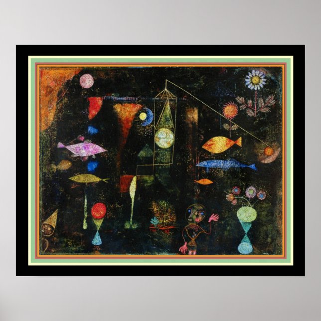 "Fish Magic" by Paul Klee Poster (Front)