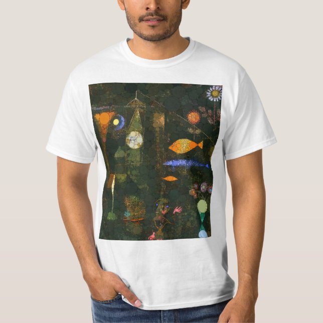 Fish Magic, Infinity Dots by After Paul Klee T-Shirt (Front)