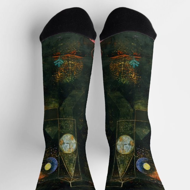 Fish Magic, Paul Klee Abstract Art Socks (Top)