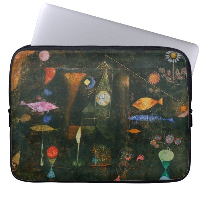 Fish Magic - Paul Klee Laptop Sleeve (Front)