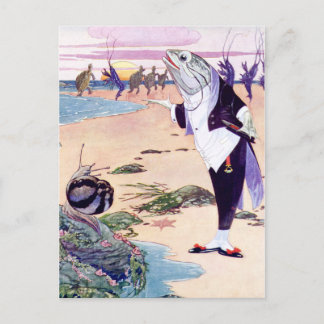 Fish Maitre'D at the Lobster Quadrille Postcard