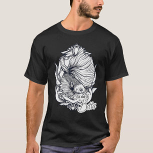 Fish Make Life Betta Aquarium Aquarist Fish Fsh Fi T-Shirt