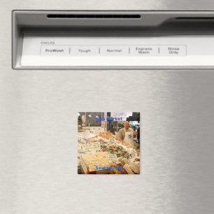 Fish Market Seattle Washington Magnet