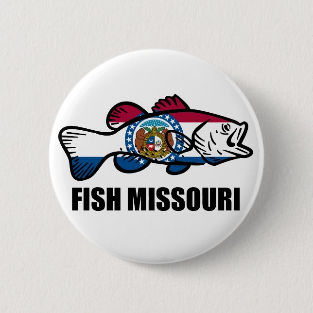 Fish Missouri 6 Cm Round Badge (Front)