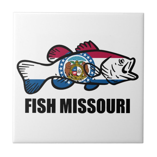 Fish Missouri Ceramic Tile (Front)