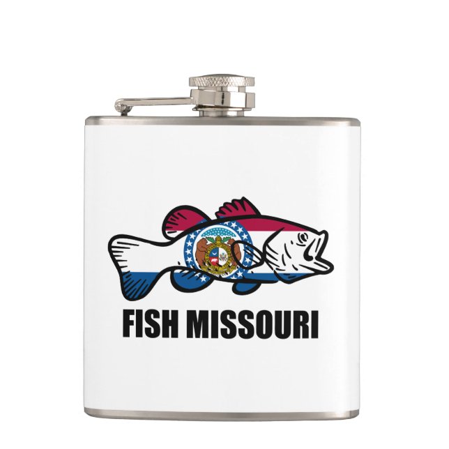 Fish Missouri Hip Flask (Front)