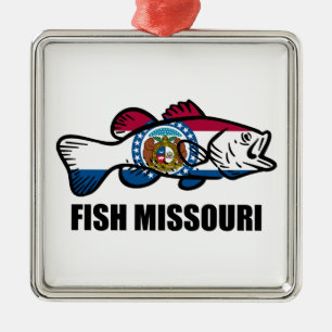 Fish Missouri Metal Ornament