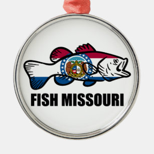 Fish Missouri Metal Tree Decoration