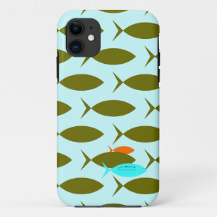 Fish, modern iPhone 11 case