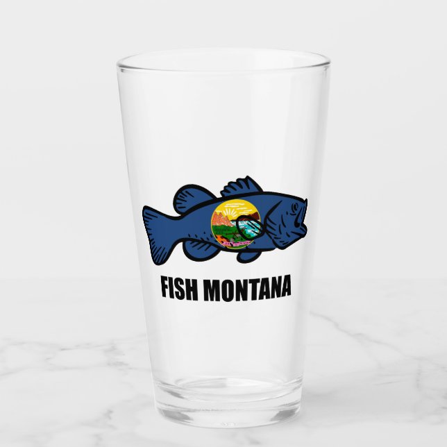 Fish Montana Bass Glass (Front)