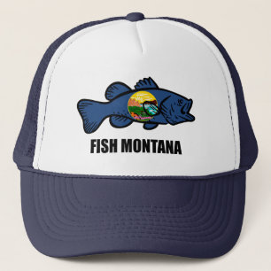 Fish Montana Bass Trucker Hat