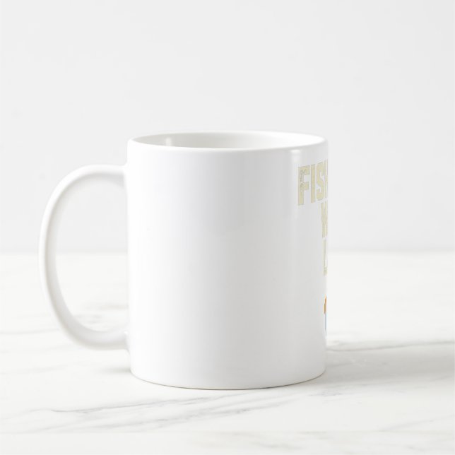 Fish More Work Less Mug | PNW Mountain Tee (Left)