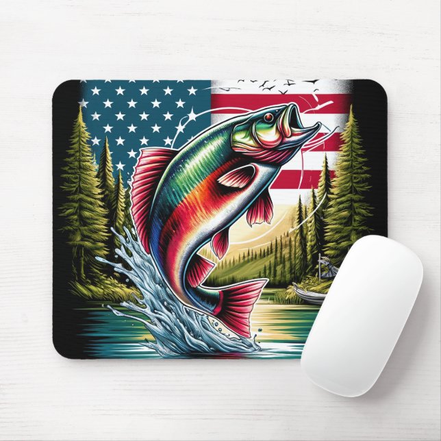 Fish  mouse pad (With Mouse)