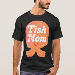 Fish Mum Badge (Pink) T-Shirt