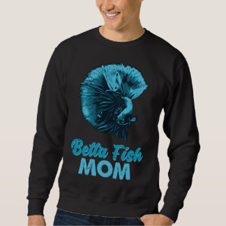 Fish Mum Blue Fighting Fish Sweatshirt