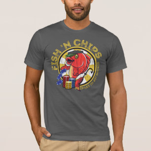 Fish 'n Chips - Funny Fish Gambling T-Shirt