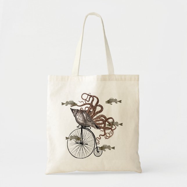 Fish Needs A Bicycle Tote Bag (Front)
