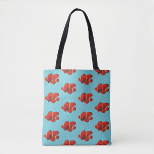 Fish Ocean Clownfish Print Tote Bag