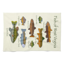 Fish of West Virginia, Kitchen Towel
