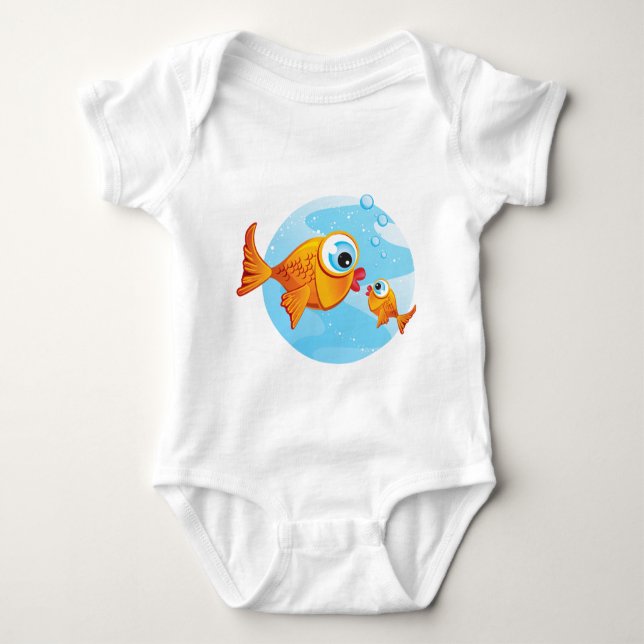 FISH - Olive & Pickle :: Baby Bodysuit (Front)