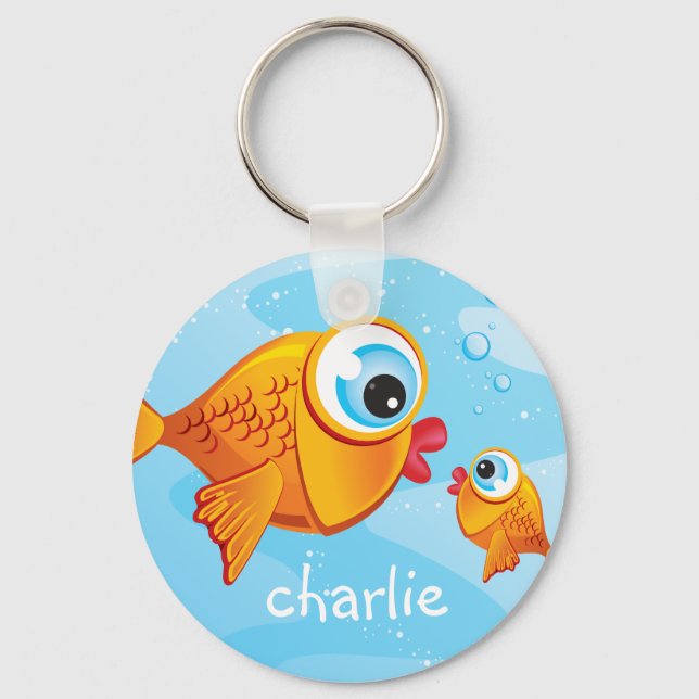 FISH - Olive & Pickle :: Key Ring (Front)