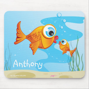 Fish - Olive & Pickle :: Mouse Pad