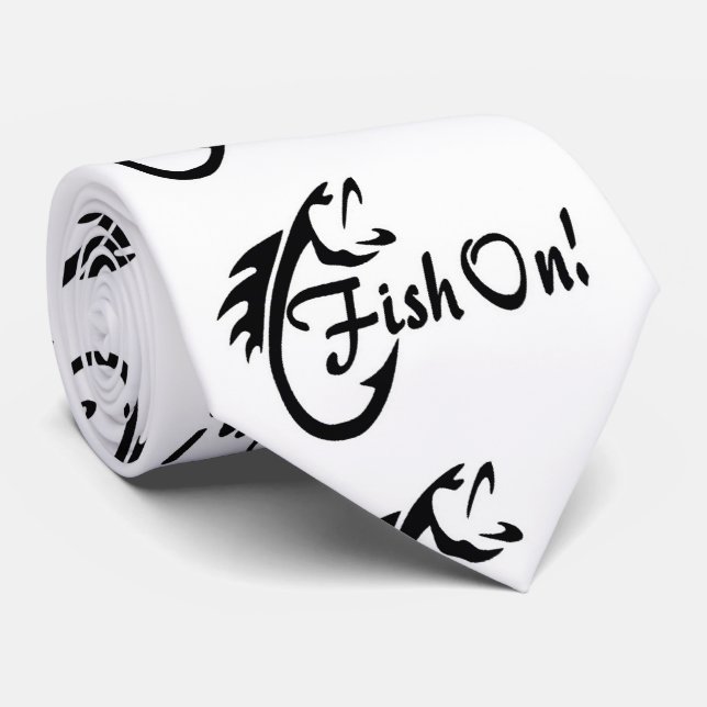 ***FISH ON*** FISHERMAN'S TIE (Rolled)