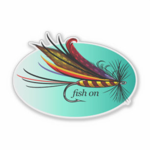 fish on (fly)